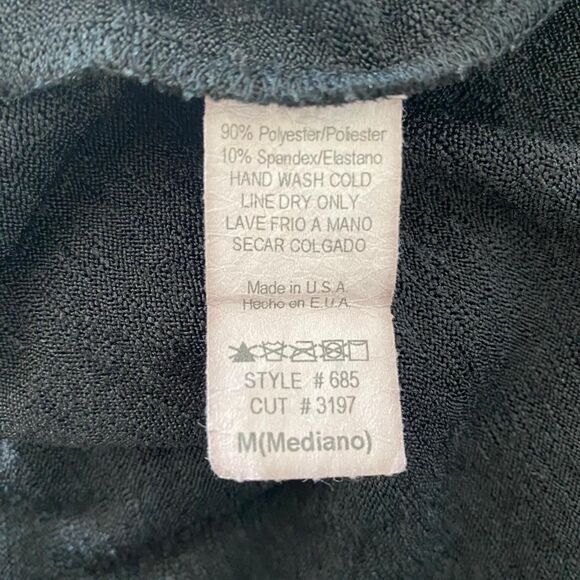 Boho Whimsygoth Black Brown Beaded Embellished Baby Tee Crop Top M - Picture 7 of 7